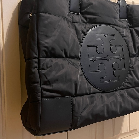 Tory Burch Ella Puffer Tote NEW in Black - Picture 3 of 10